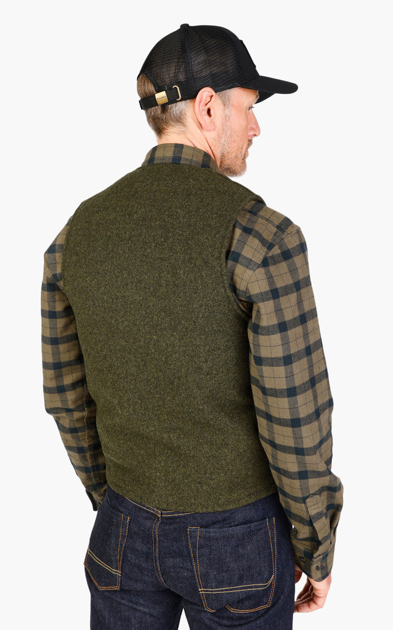 Filson Mackinaw Wool Vest Forest Green