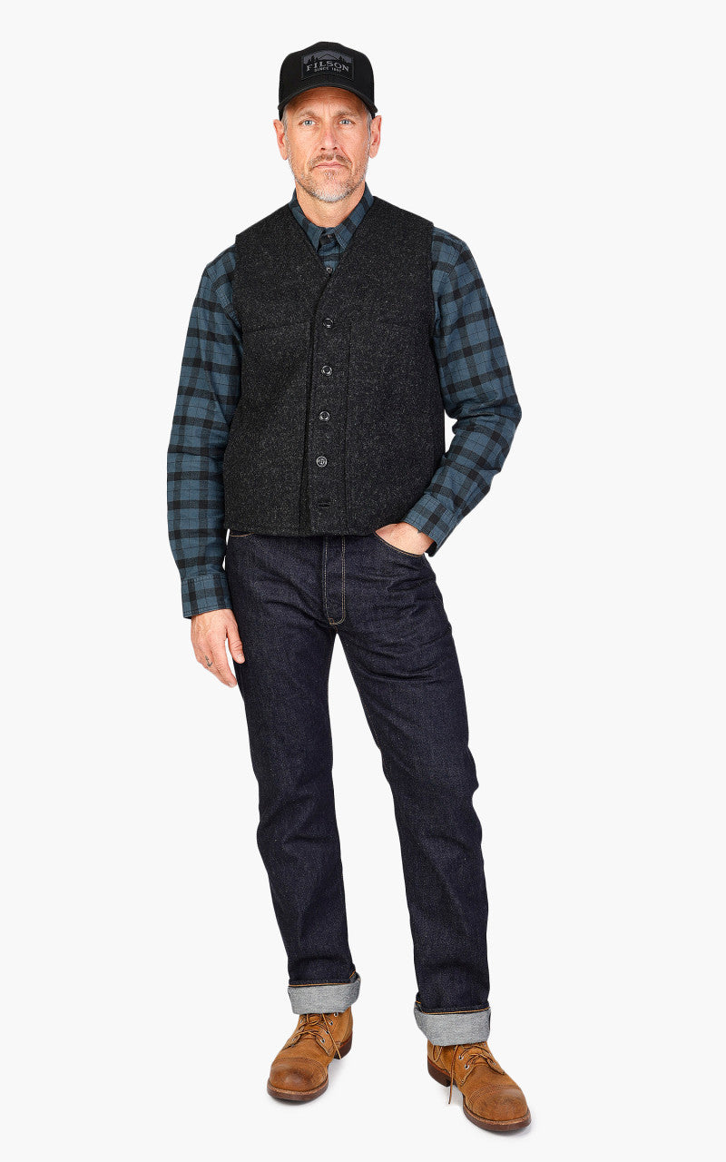 Filson Mackinaw Wool Vest Charcoal