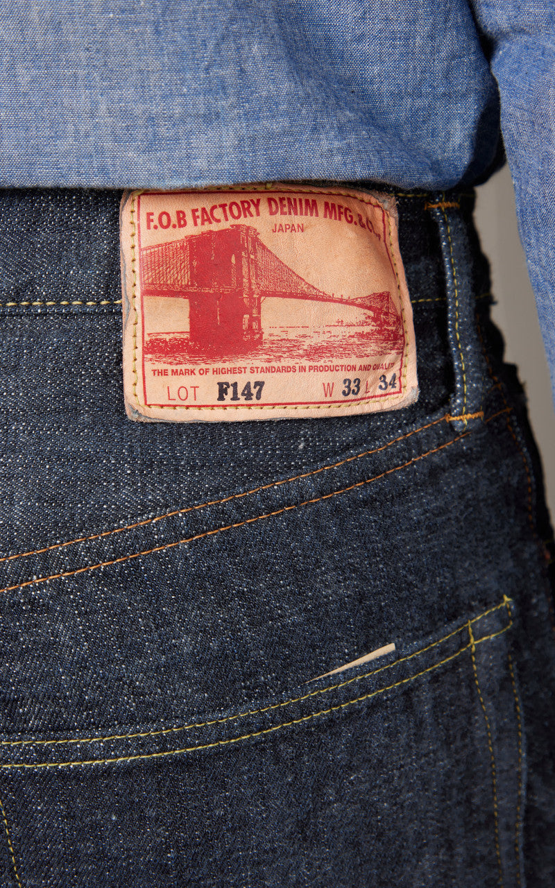 FOB Factory F147 G3 Selvedge Denim 5P Rinsed Indigo