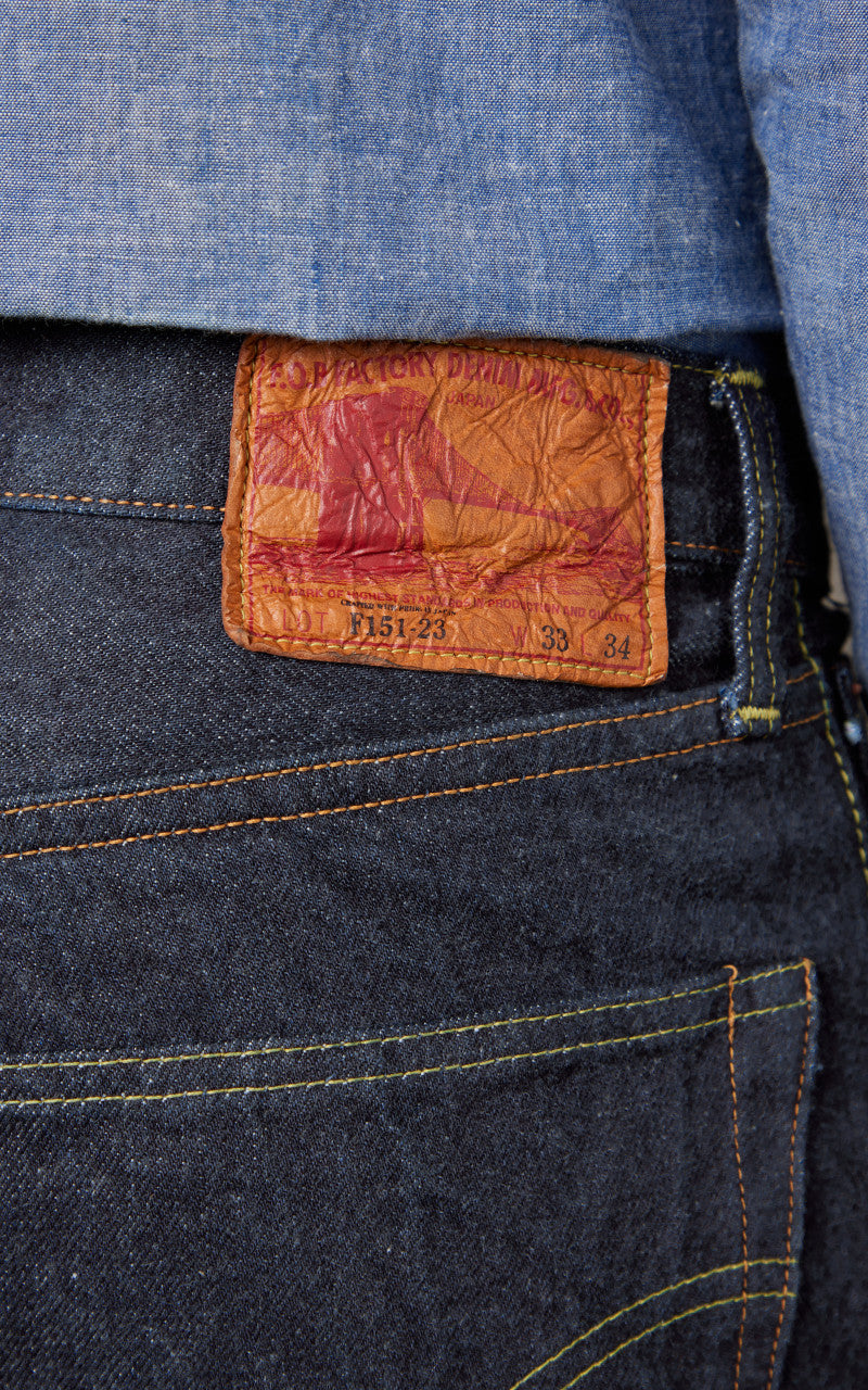 FOB Factory F151-23 Selvedge Denim XX 5P Rinsed Indigo