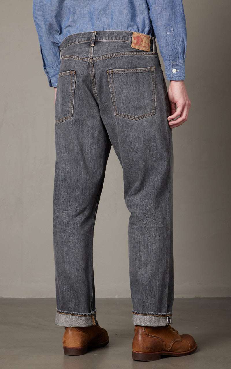 FOB Factory F160 66 Selvedge Denim 5P Used Wash Black