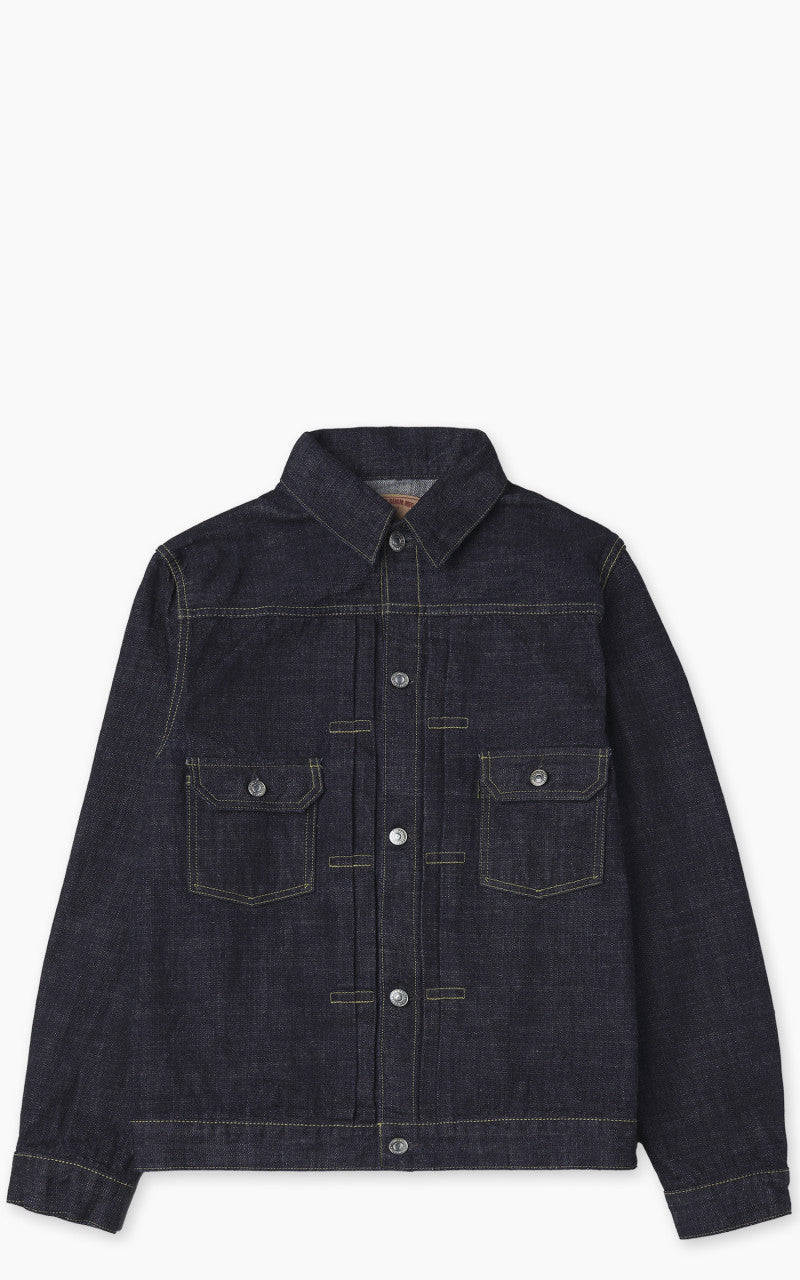 FOB Factory F2378 Type 2 Selvedge Denim Jacket Rinsed Indigo