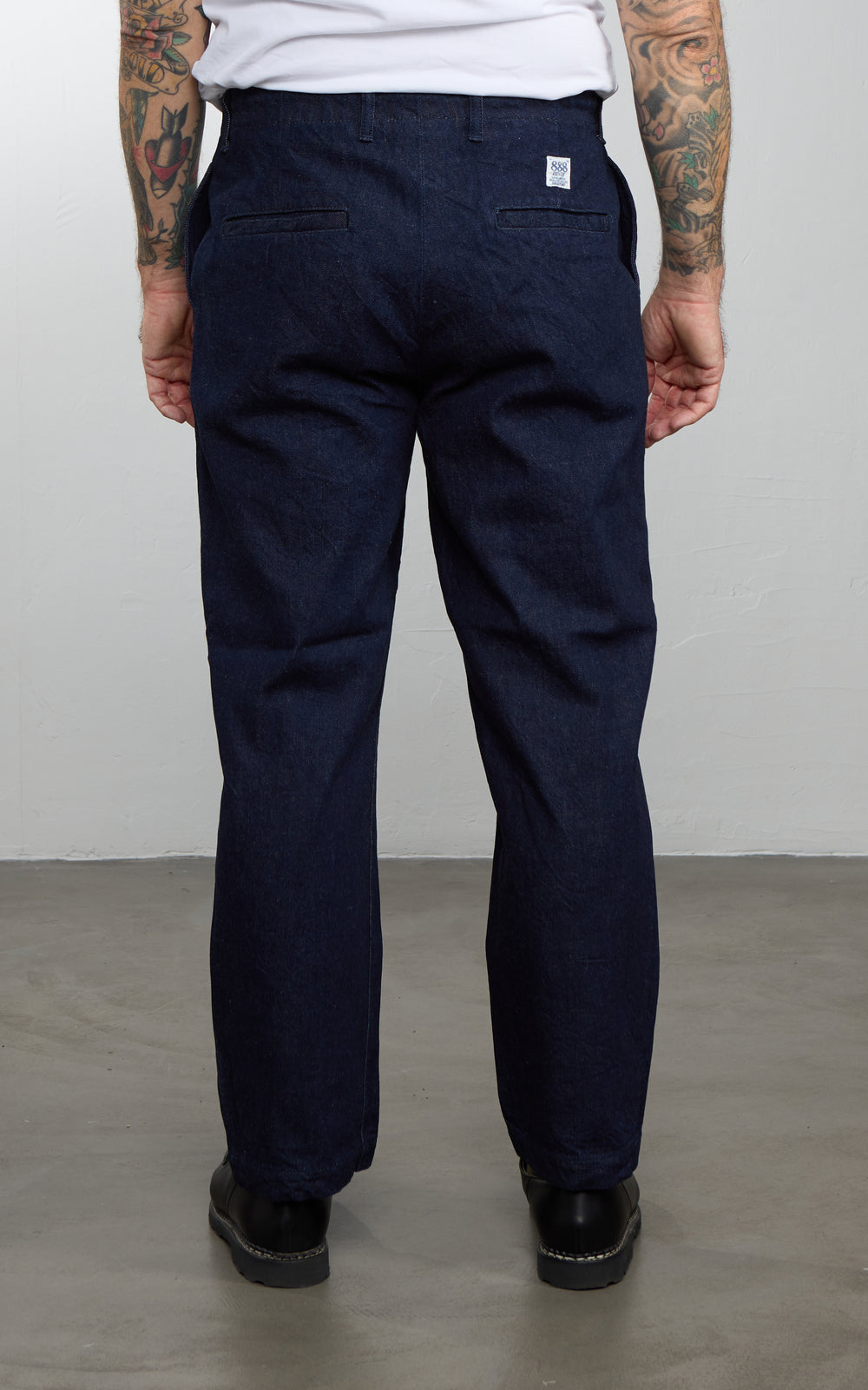 FOB Factory F0508 Three Eight Loom Denim Track Pants Indigo