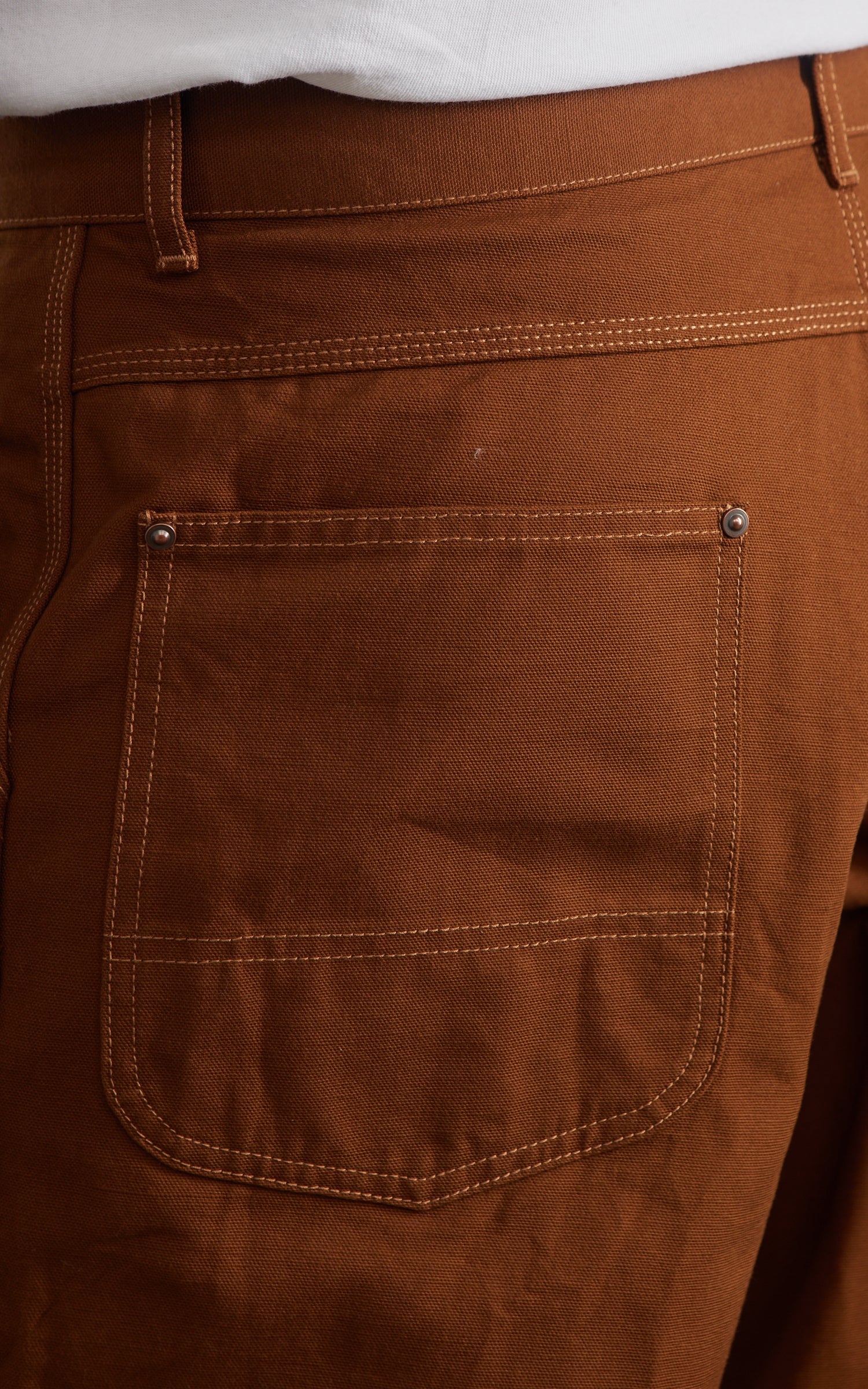 FOB Factory F0530 Cotton Duck Work Pants Brown