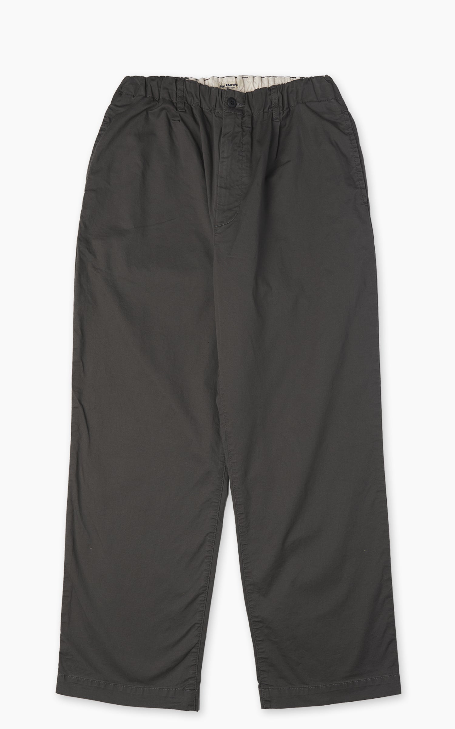 FOB Factory F0549 Stretch Twill Easy Pants Charcoal