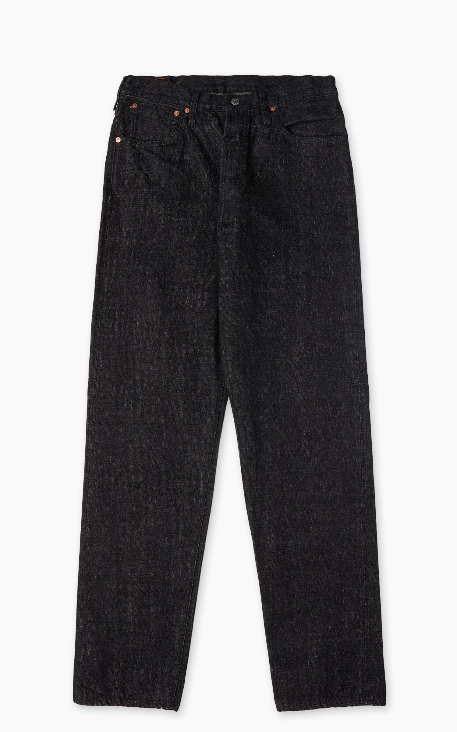 FOB Factory F153 Selvedge Denim Tapered 5P Rinsed Black