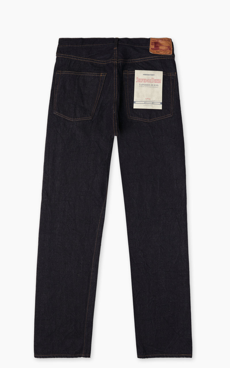FOB Factory F153 Selvedge Denim Tapered 5P Rinsed Indigo