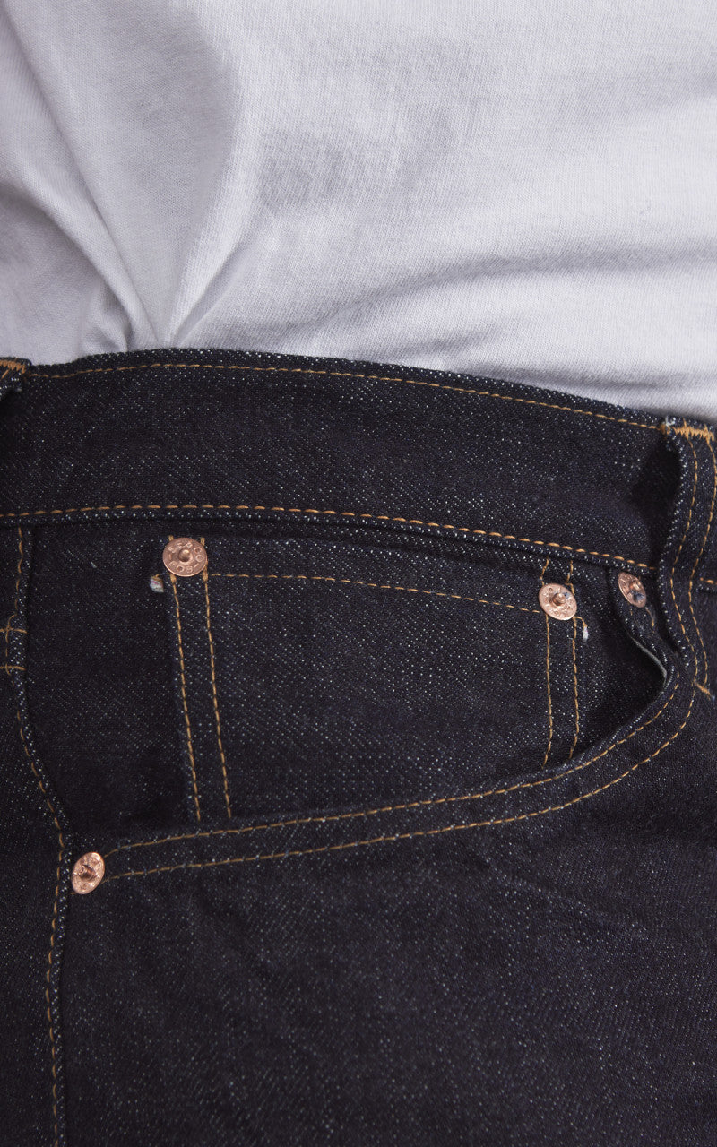 FOB Factory F153 Selvedge Denim Tapered 5P Rinsed Indigo