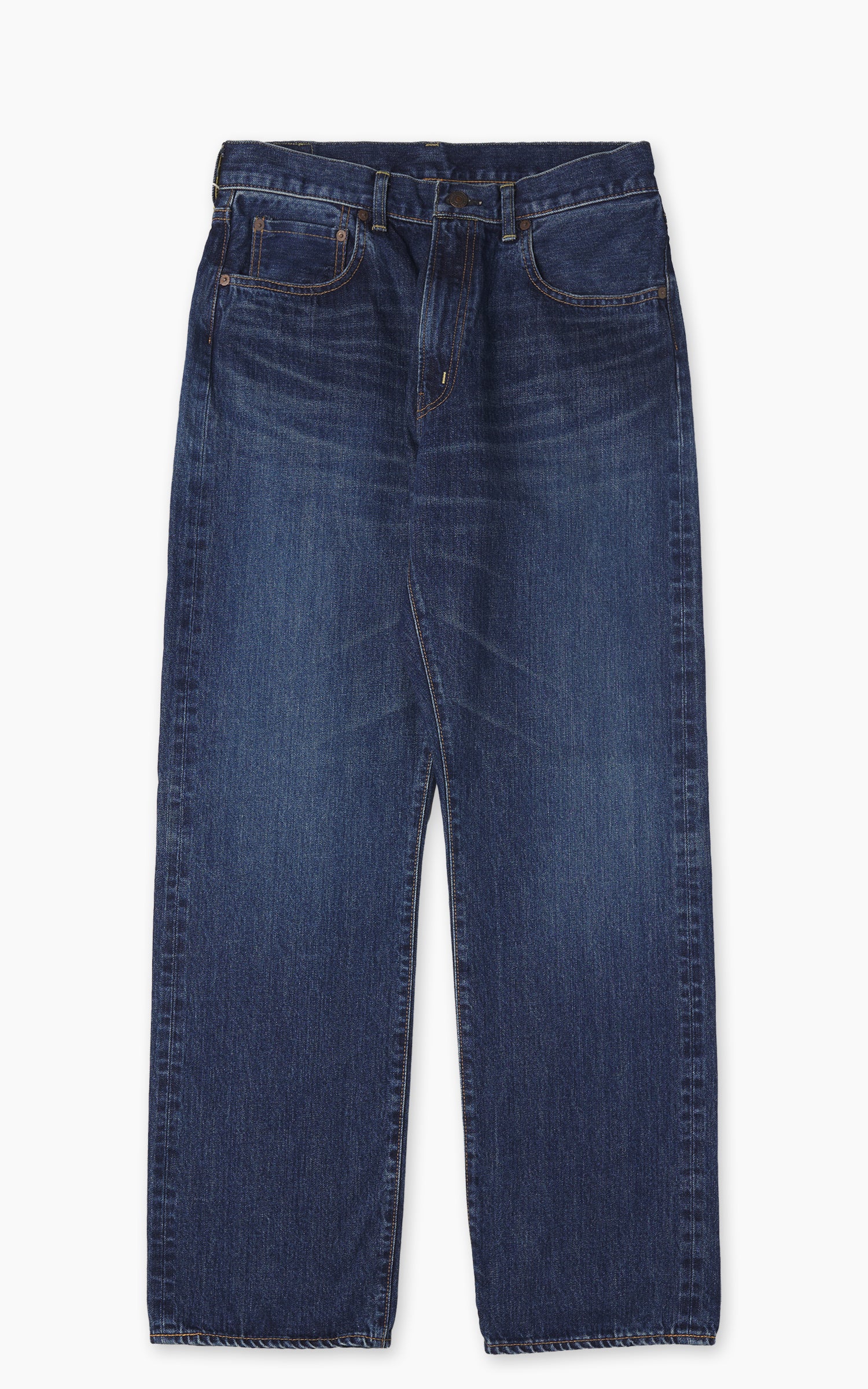 FOB Factory F159 Selvedge Denim Straight 5P Rinsed Indigo
