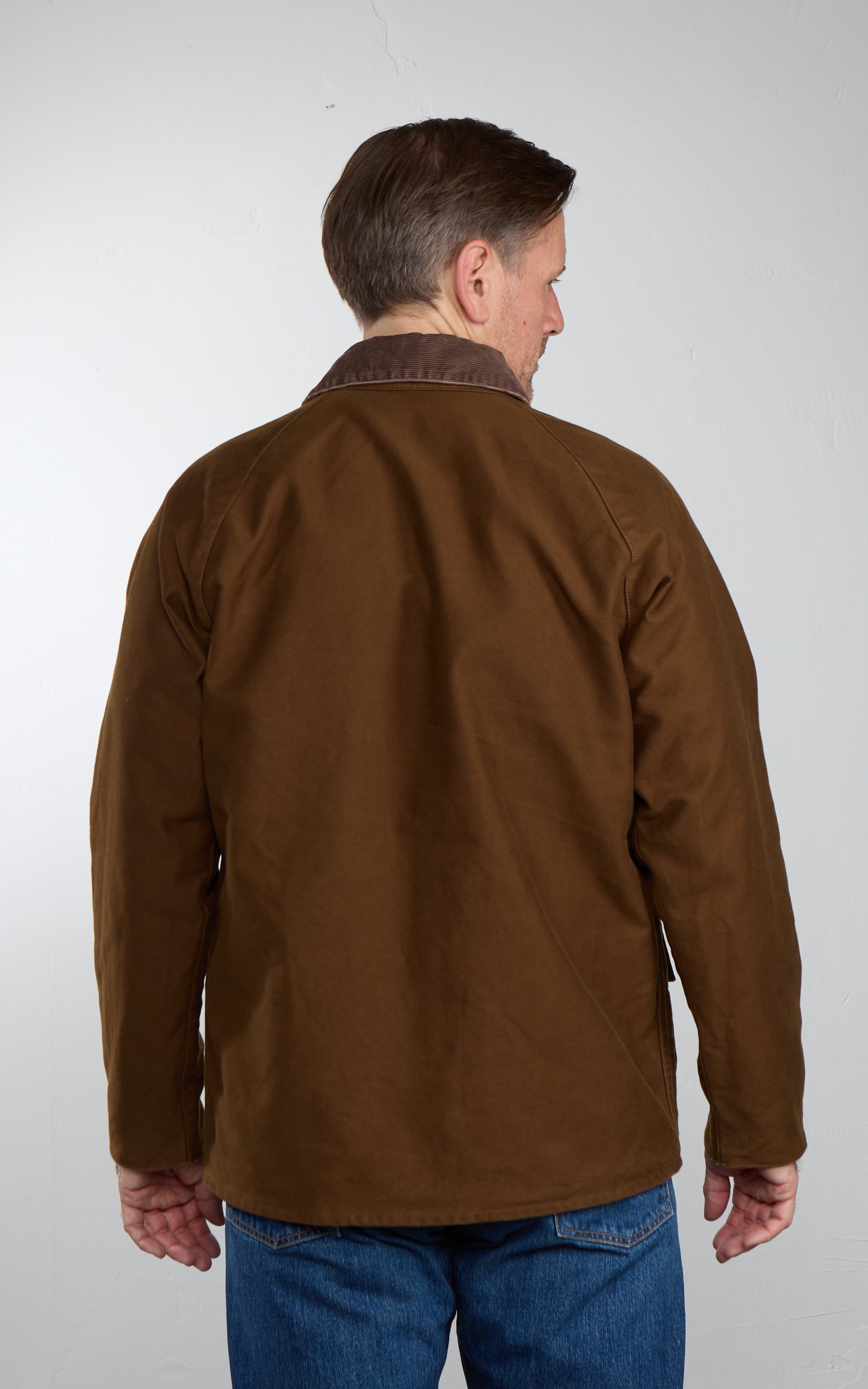 FOB Factory F2361 Moleskin Riding Jacket Brown