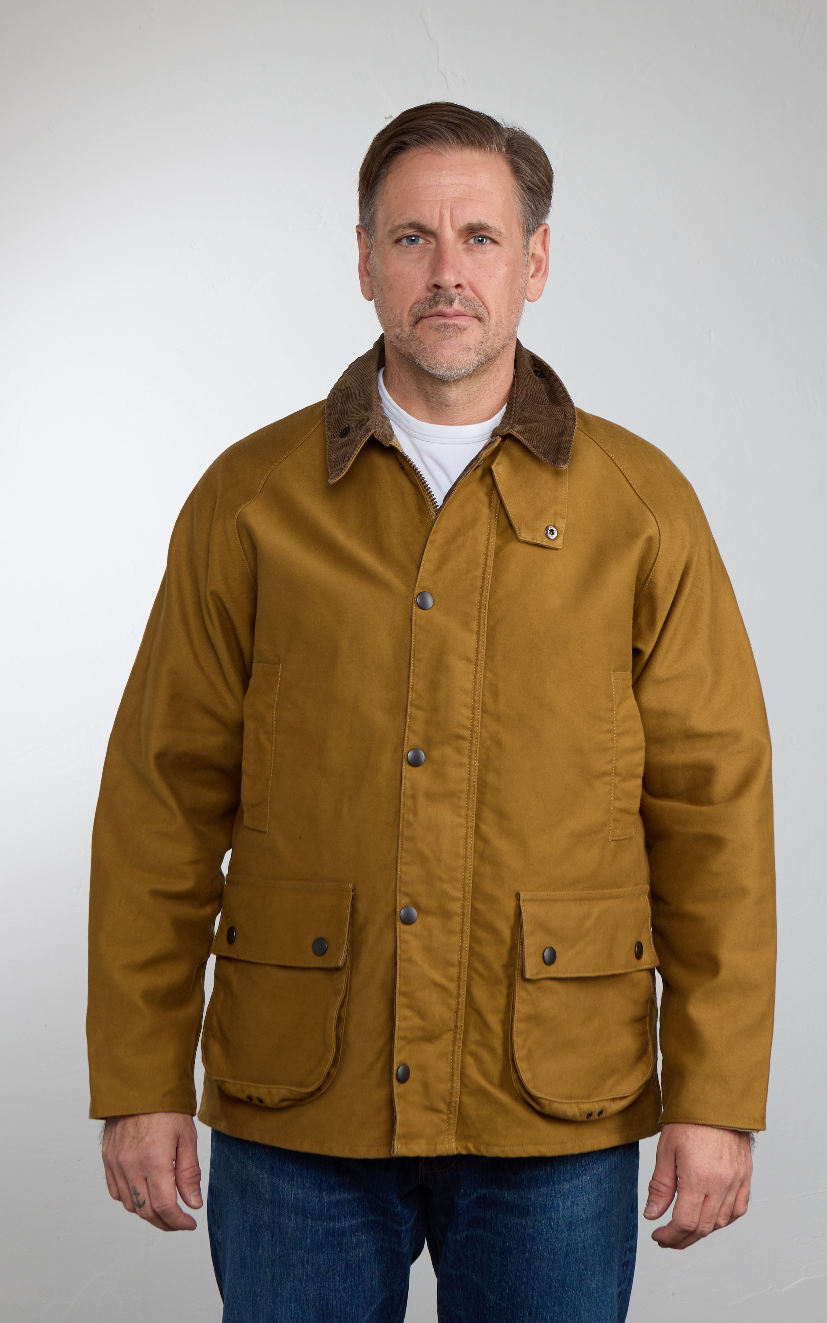 FOB Factory F2361 Moleskin Riding Jacket Khaki