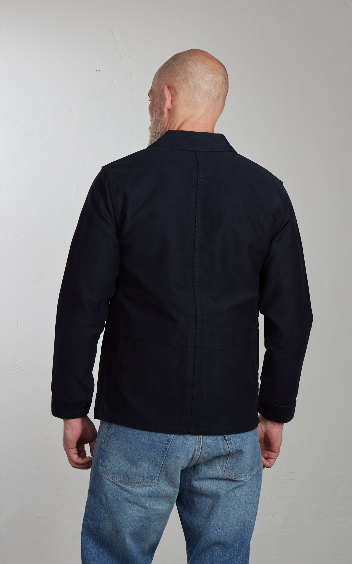 FOB Factory F2373 Moleskin French Work Jacket Navy