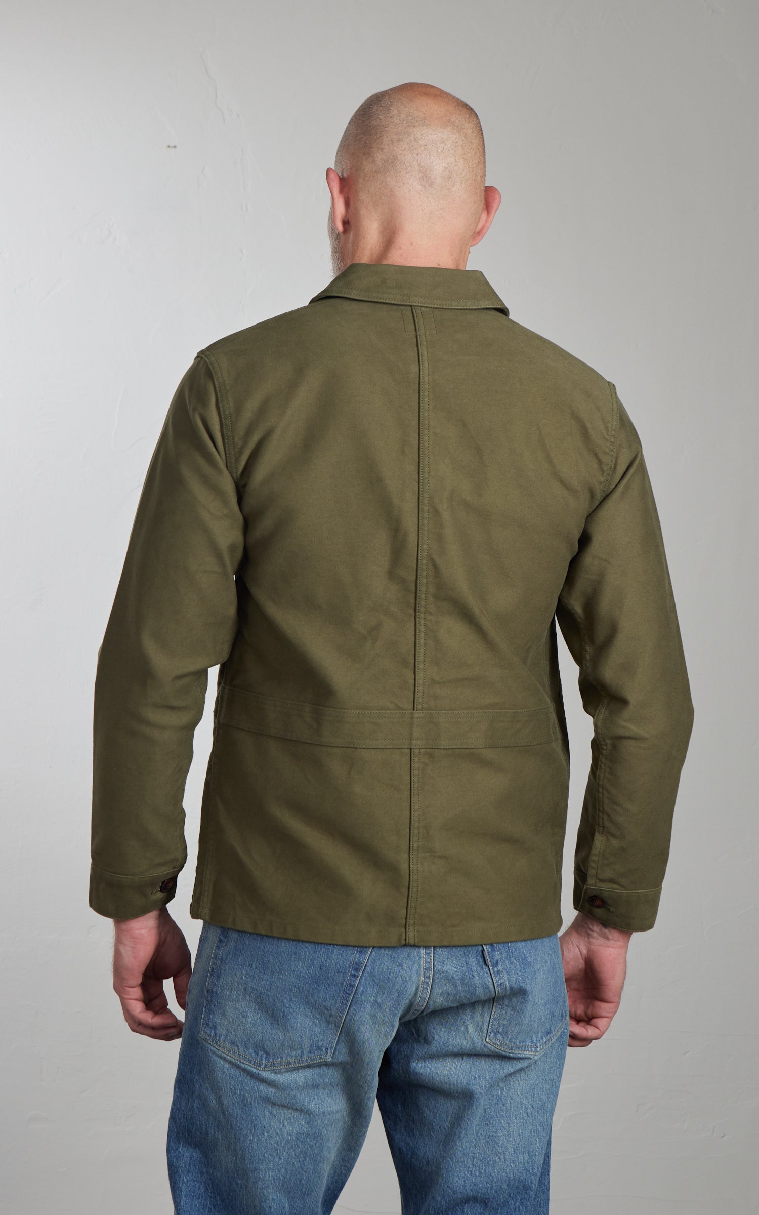 FOB Factory F2373 Moleskin French Work Jacket Olive
