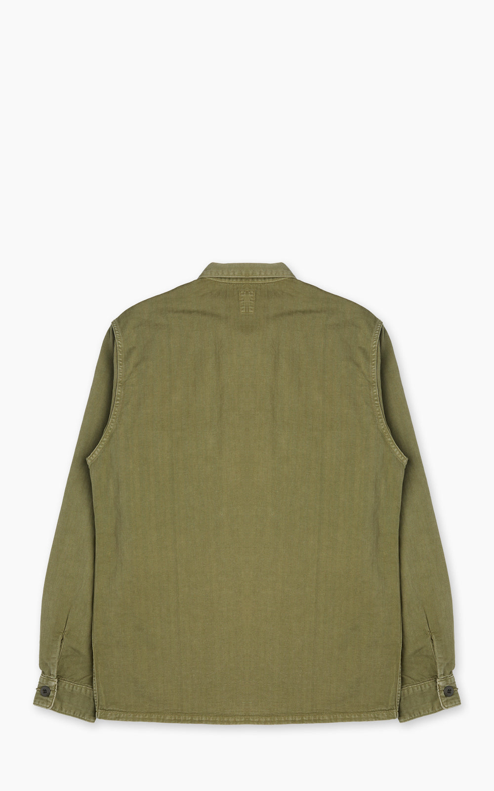 FOB Factory F2461 Fischgrät-Workwear-Jacke Oliv