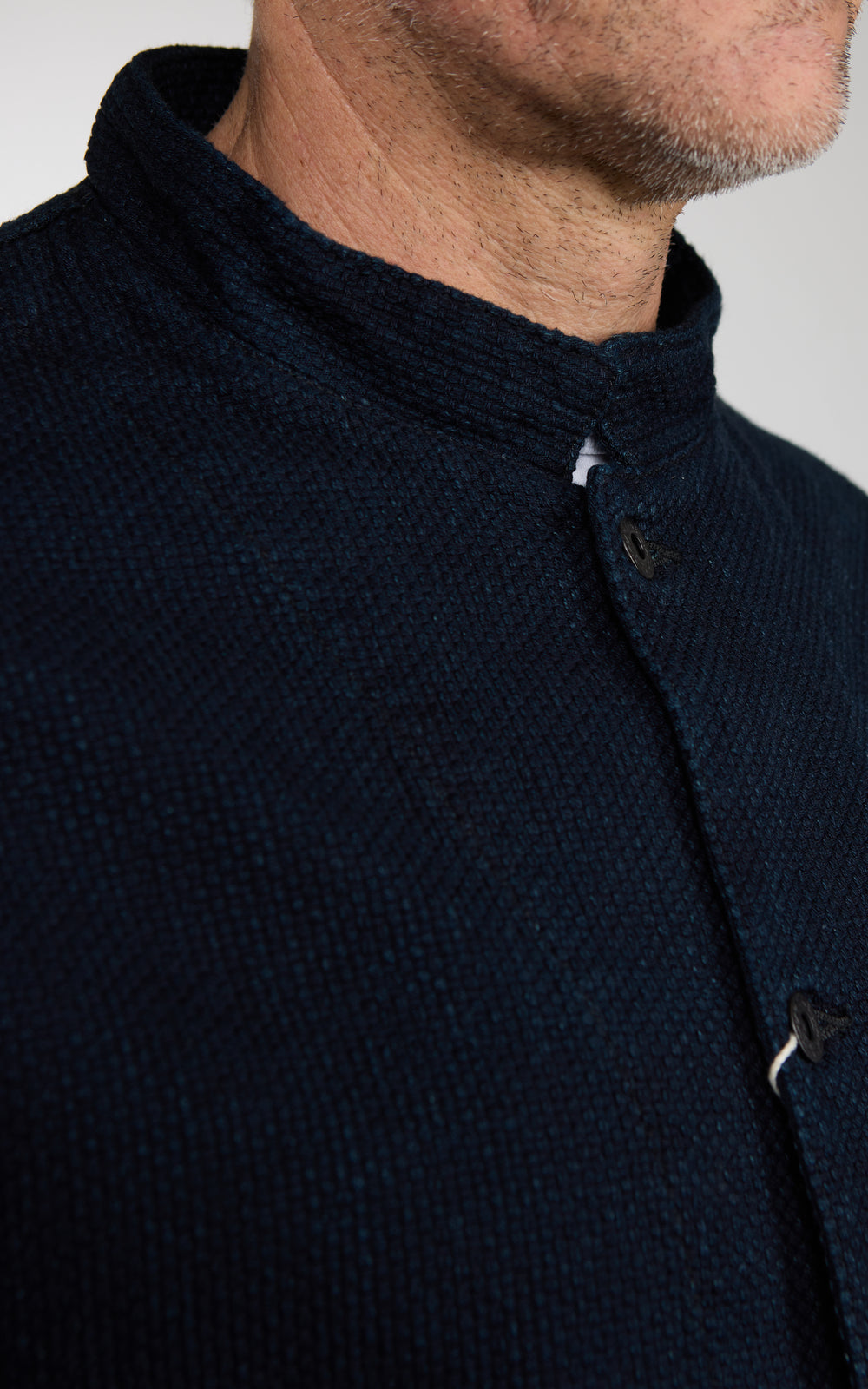 FOB Factory F2468 Indigo Sashiko Jacket Indigo