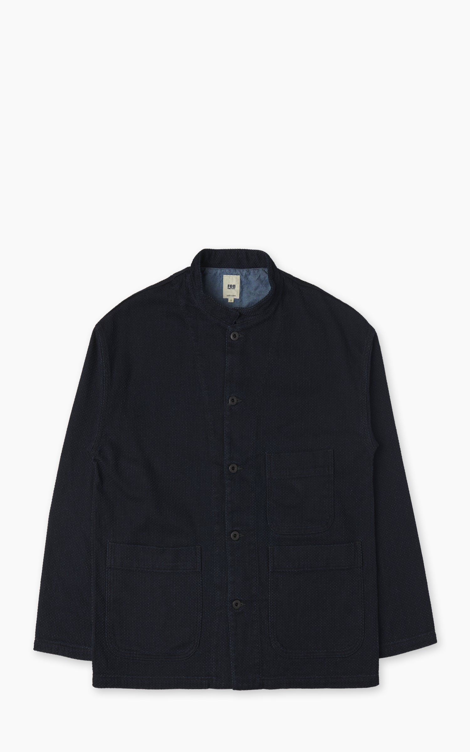 FOB Factory F2468 Indigo Sashiko Jacket Indigo