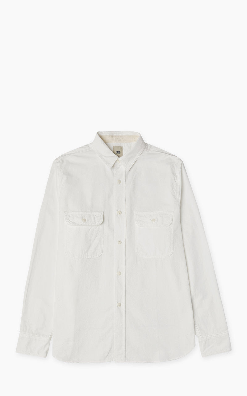 FOB Factory F3496 Oxford Work Shirt White