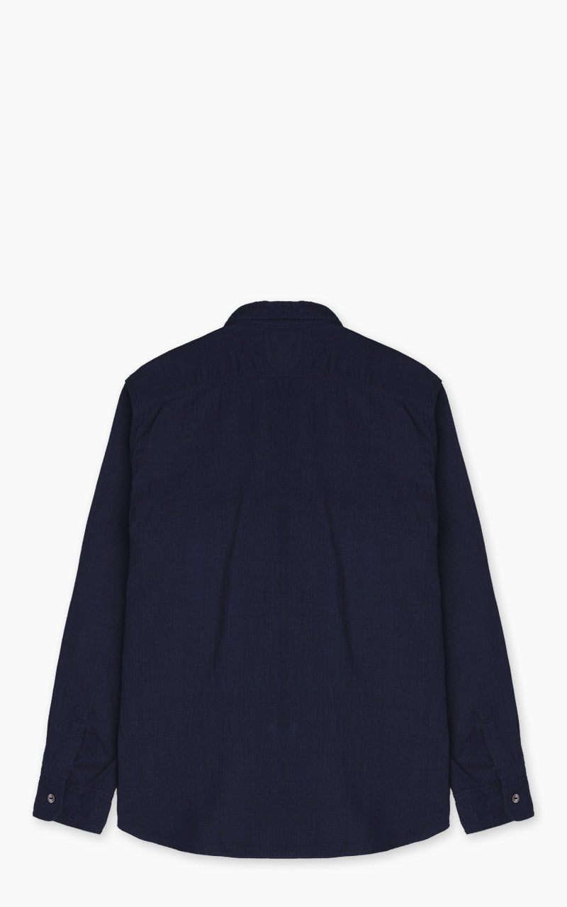 FOB Factory F3507 Indigo Gauze Work Shirt Navy