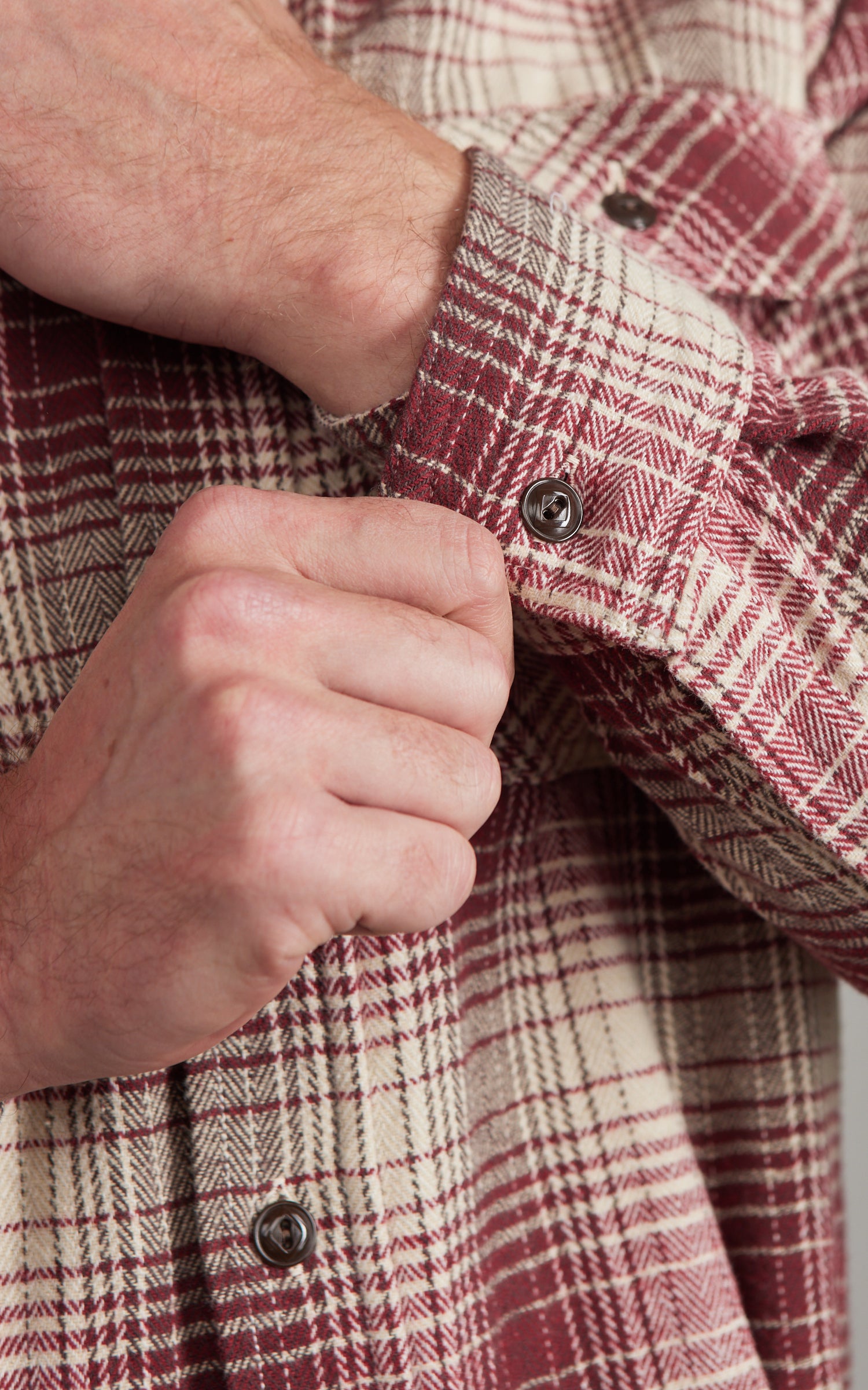 FOB Factory F3510 Heavy Flannel Work Shirt Red