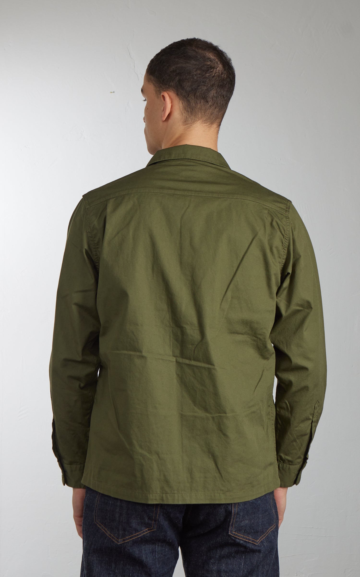 FOB Factory F3515 Open Collar Shirt Olive