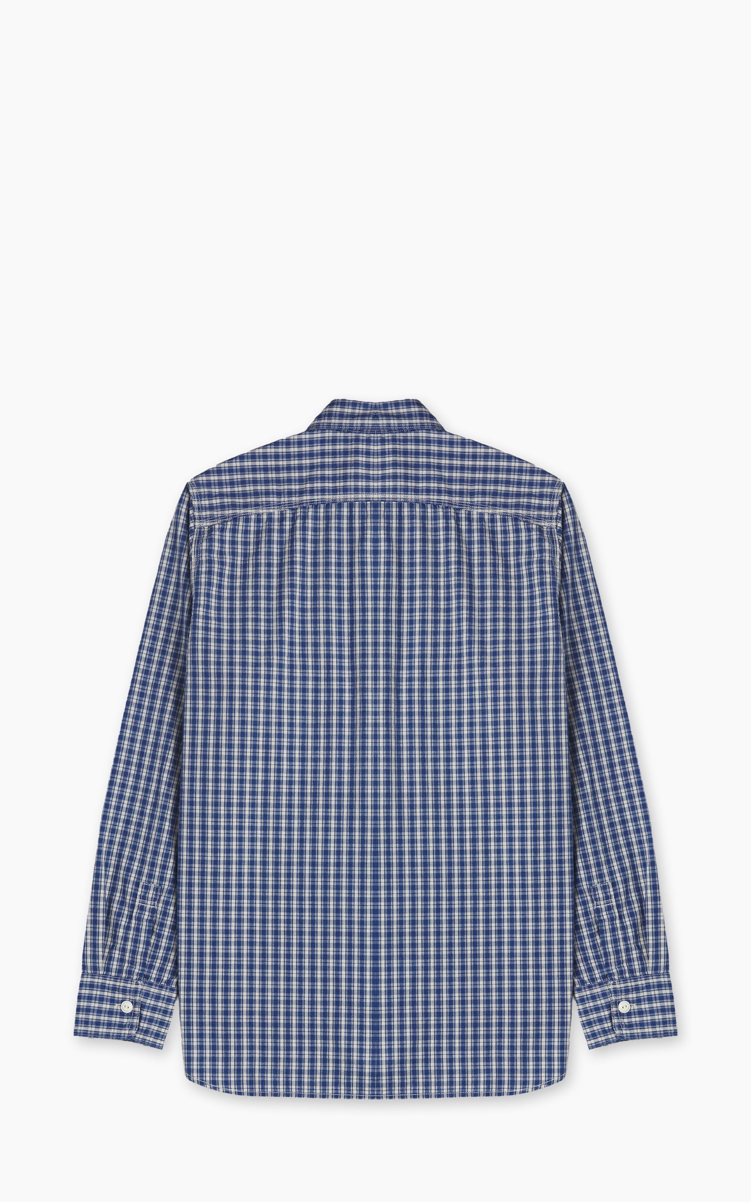 FOB Factory F3516 Work Shirt Indigo Check