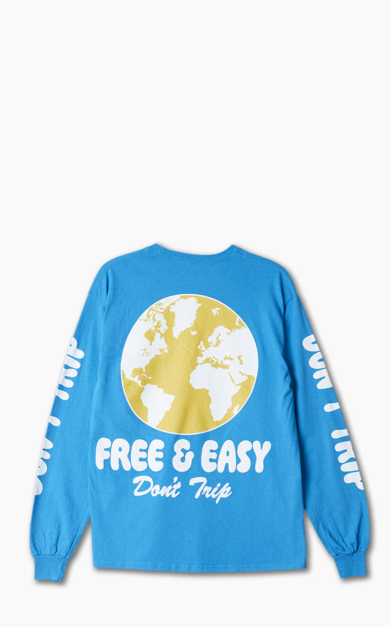 Free & Easy World L/S Tee Blue
