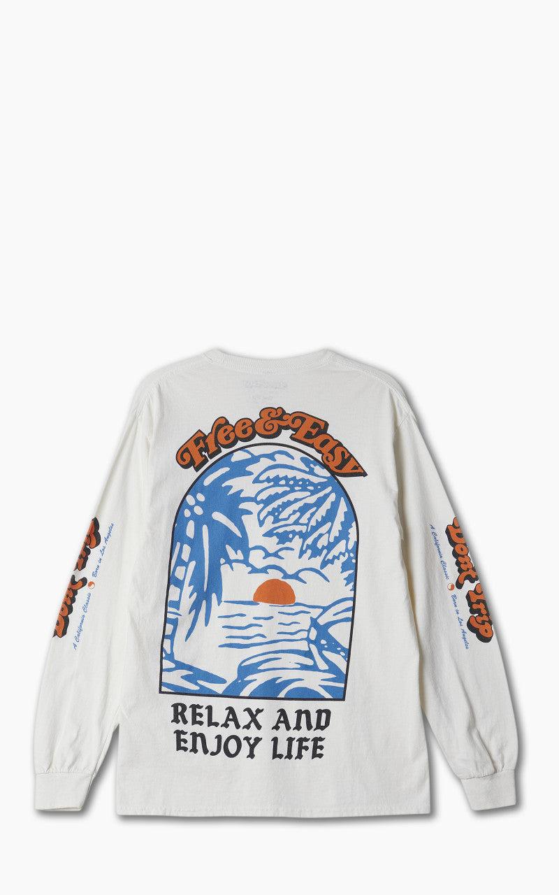 Free & Easy Paradise L/S Tee Coconut