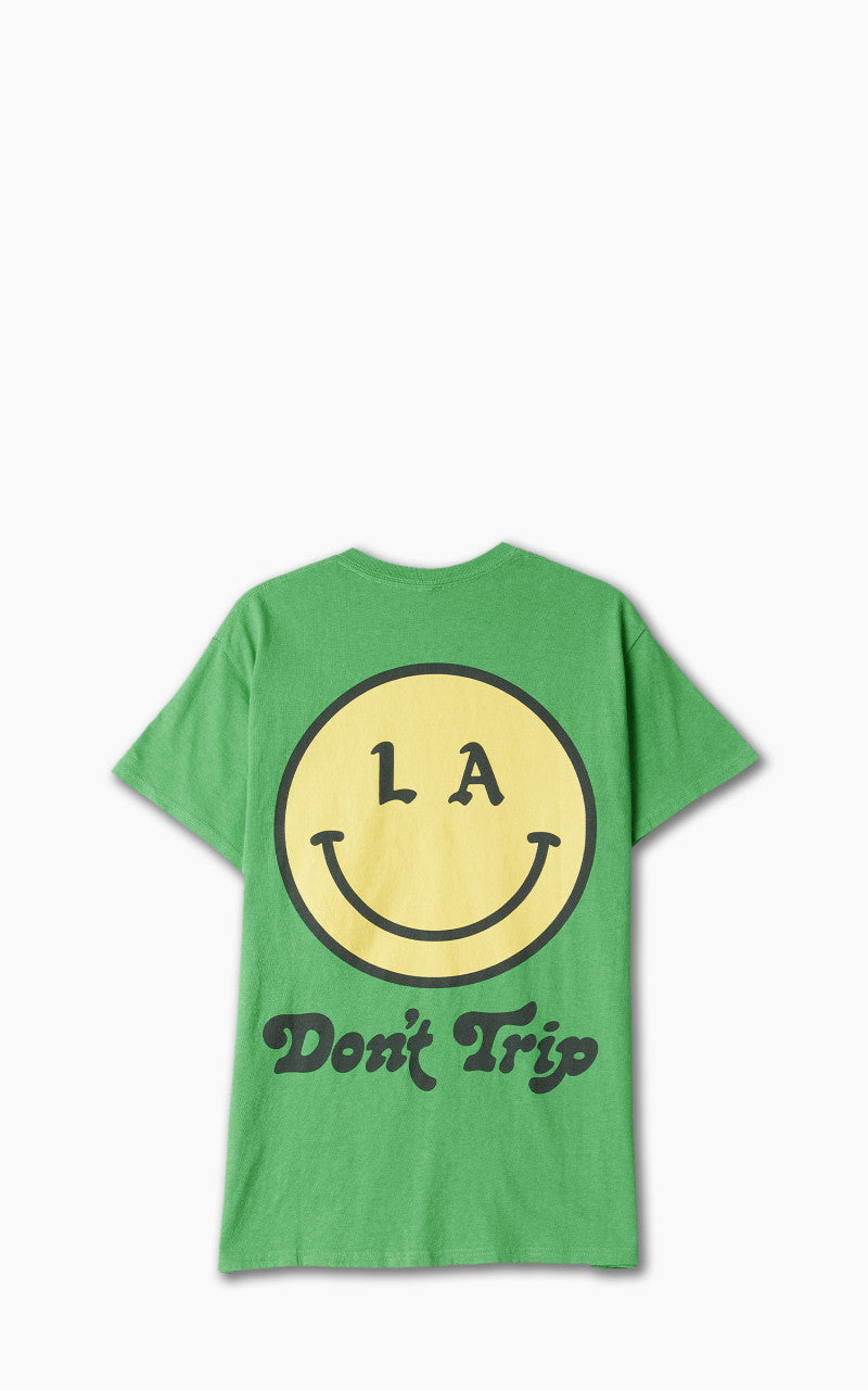 Free & Easy Be Happy LA S/S Tee Green