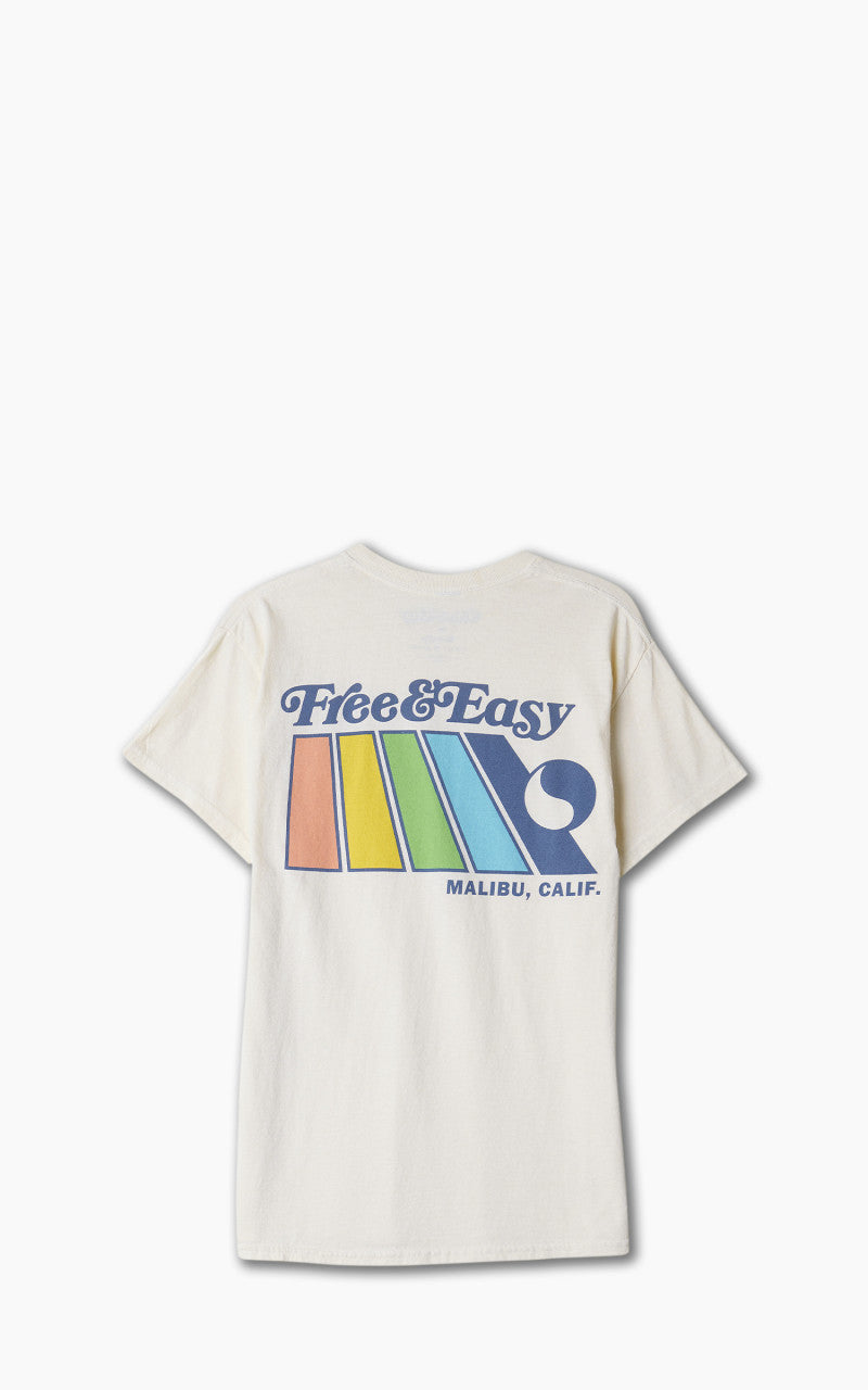 Free & Easy Natural Rainbow S/S Tee Vanilla