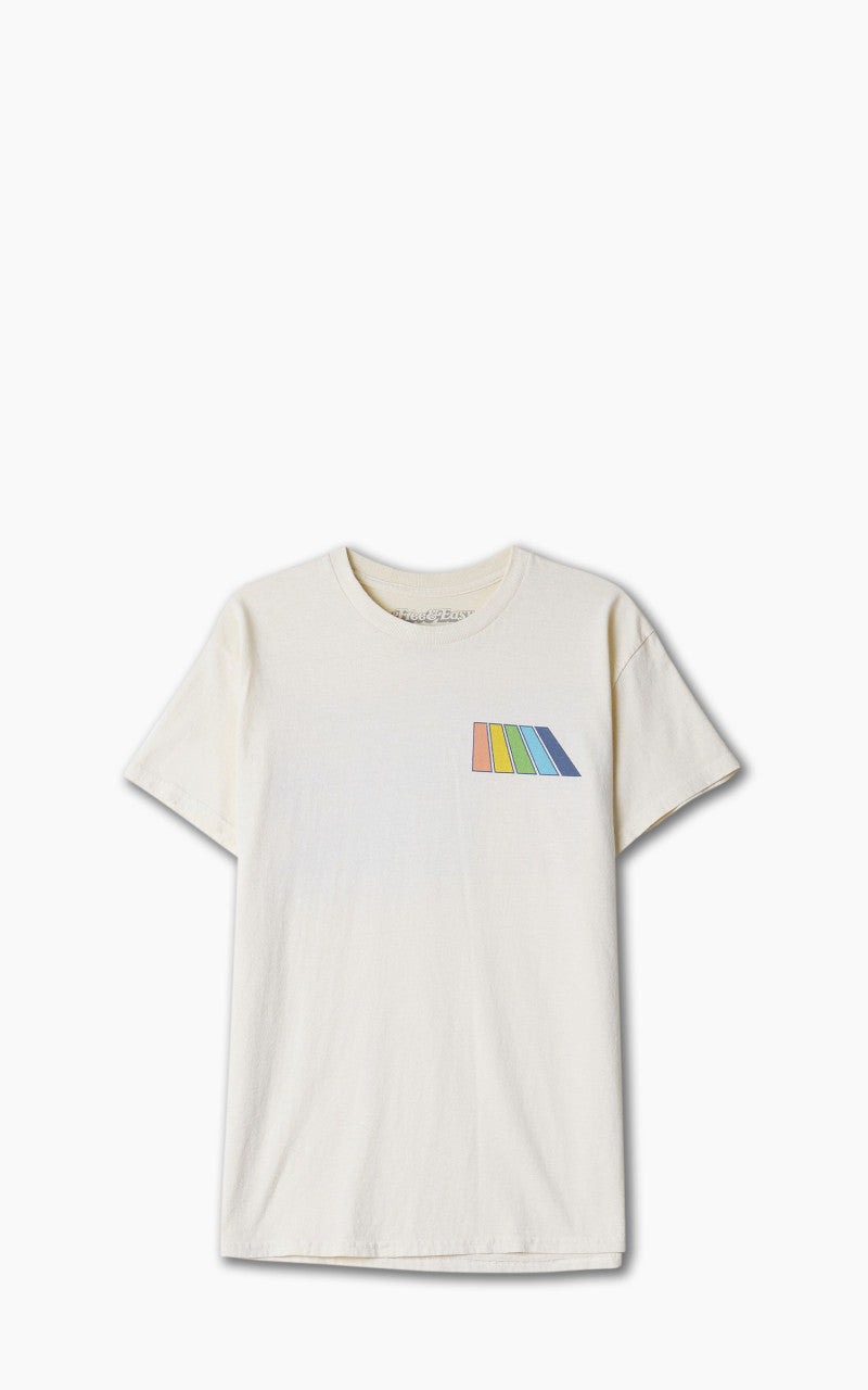 Free & Easy Natural Rainbow S/S Tee Vanilla