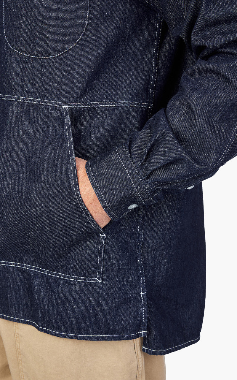 FrizmWORKS Denim Anorak Shirt Indigo