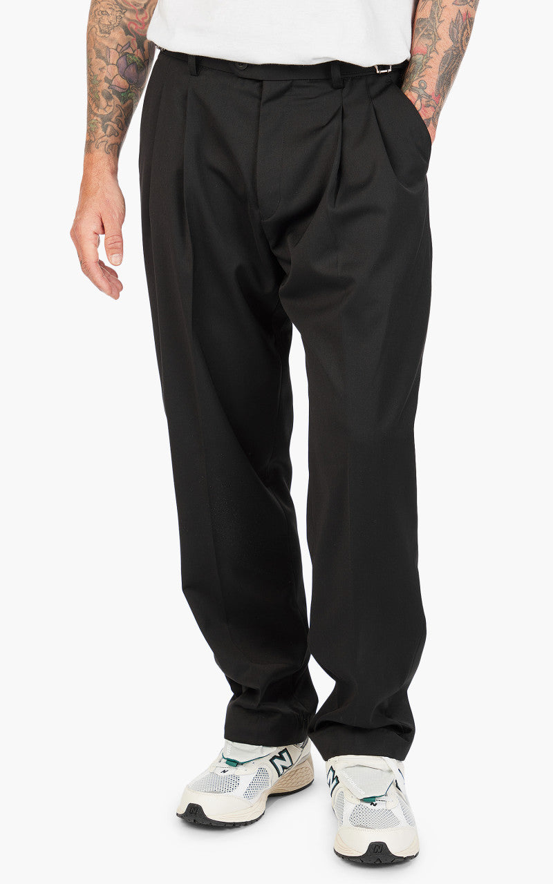 FrizmWORKS Side Adjust Two Tuck Slacks Black