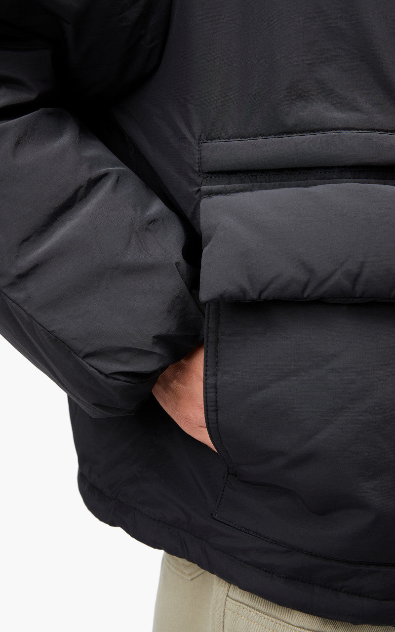 FrizmWORKS Hooded Puffer Down Parka Black