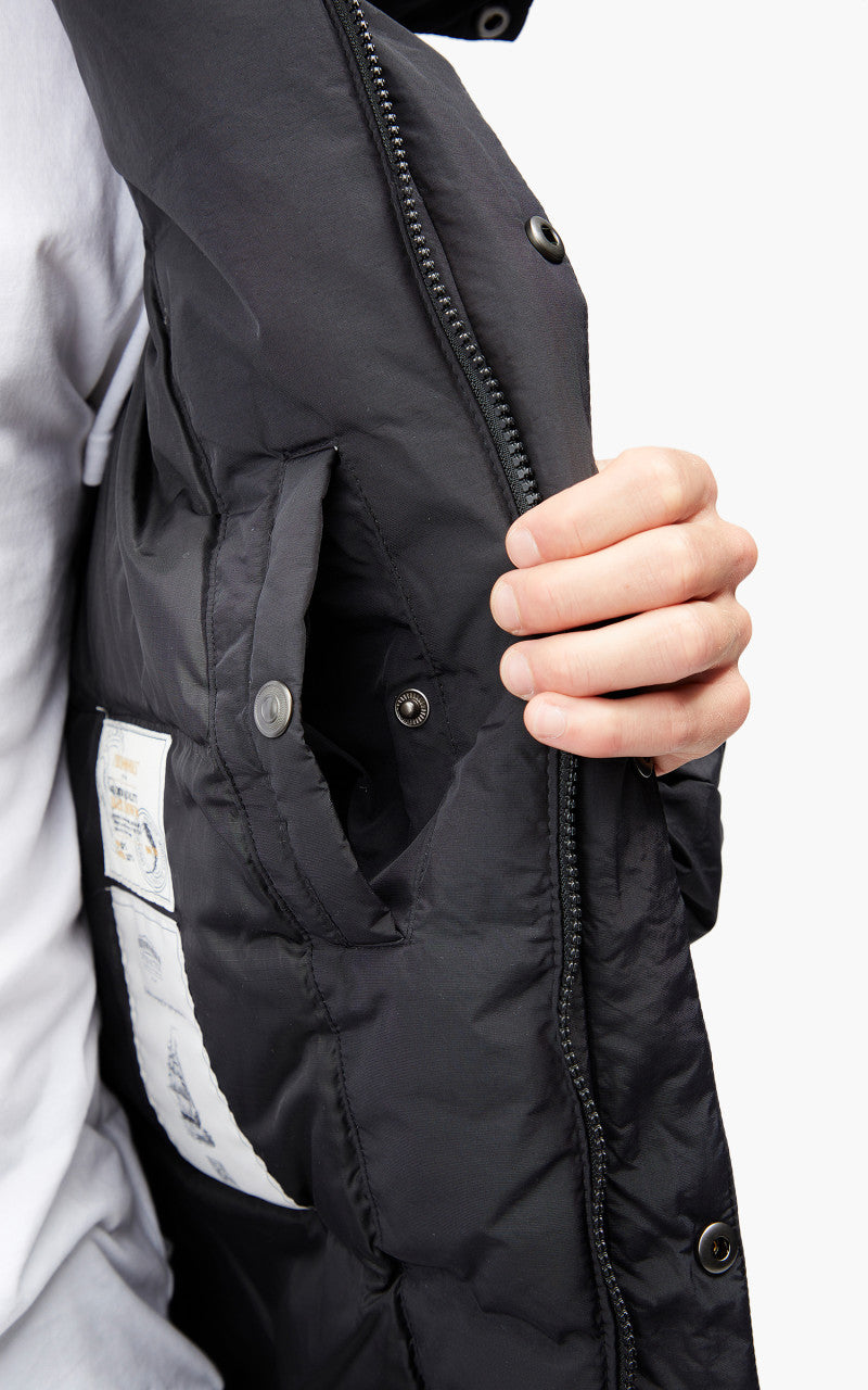 FrizmWORKS Hooded Puffer Down Parka Black