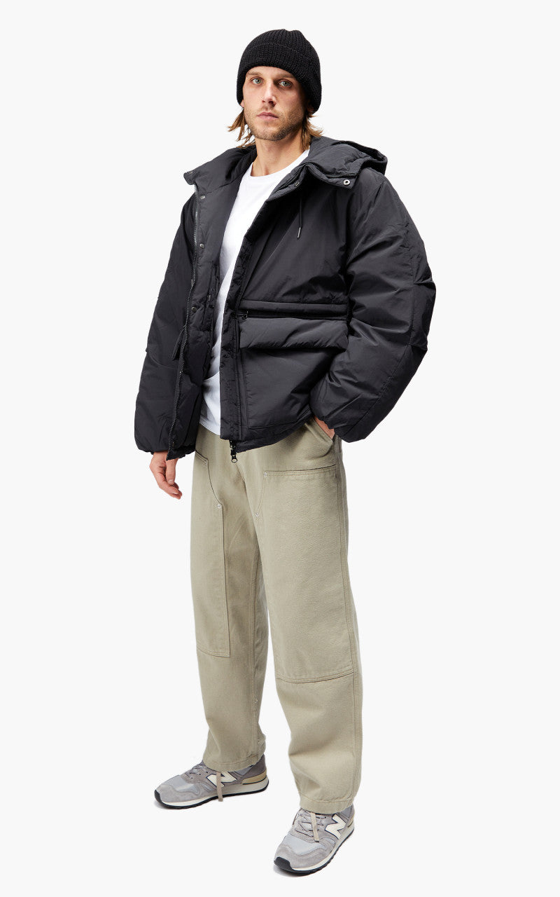 FrizmWORKS Hooded Puffer Down Parka Black