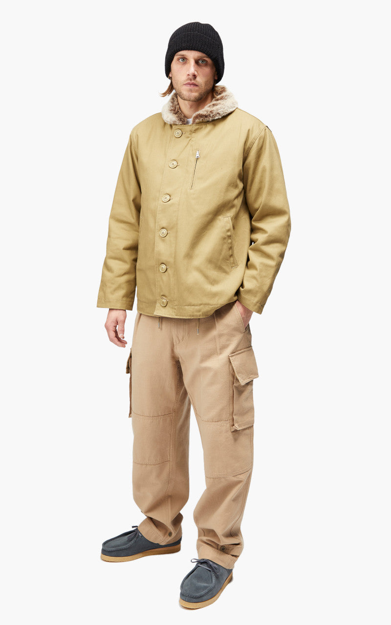 FrizmWORKS Edgar N-1 Deck Jacket Beige