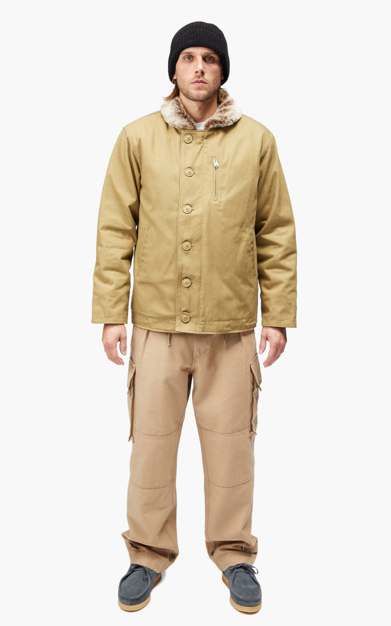 FrizmWORKS Edgar N-1 Deck Jacket Beige
