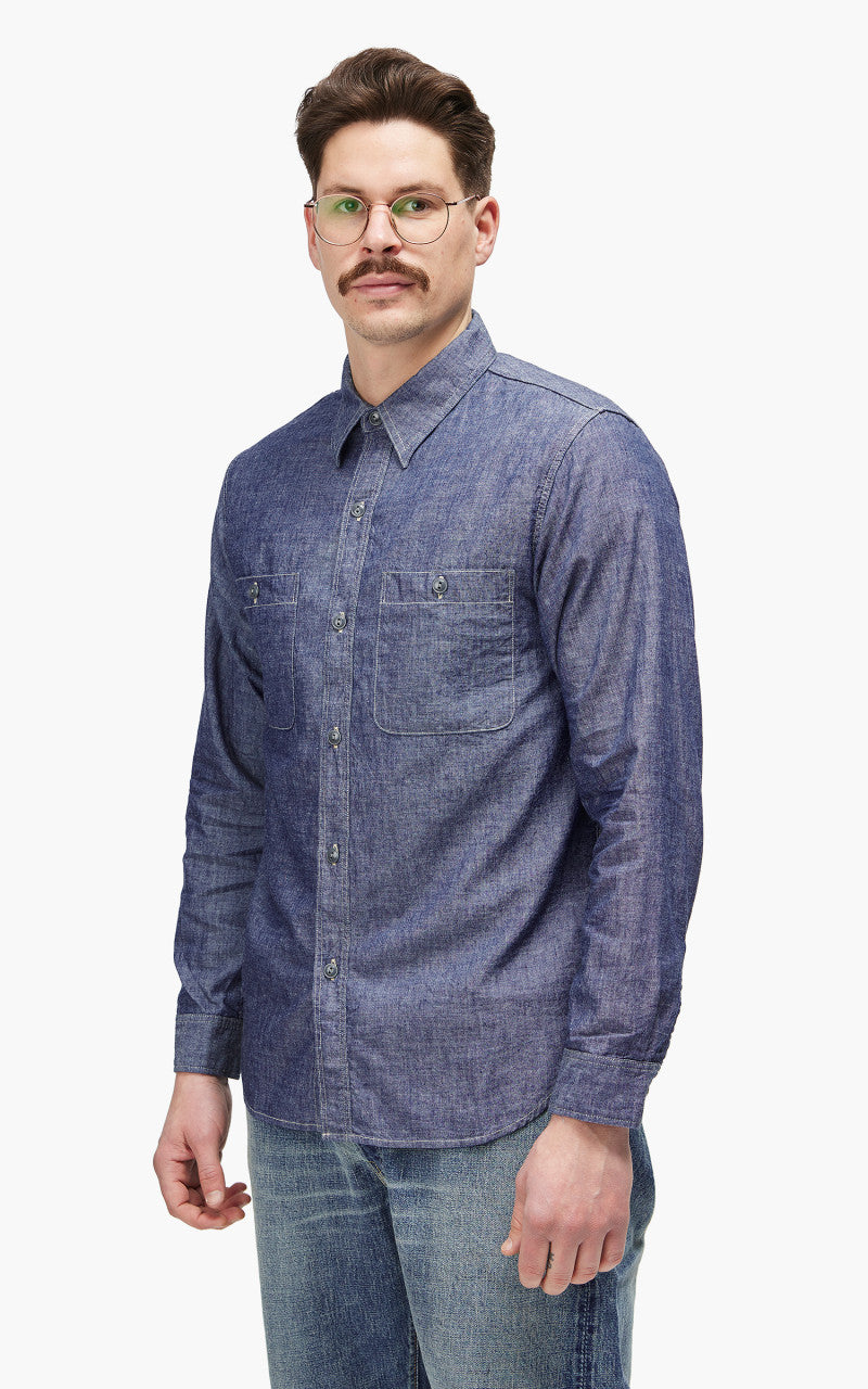 Fullcount 4810 Chambray Work Shirt Indigo