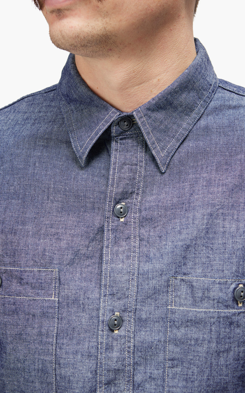 Fullcount 4810 Chambray Work Shirt Indigo