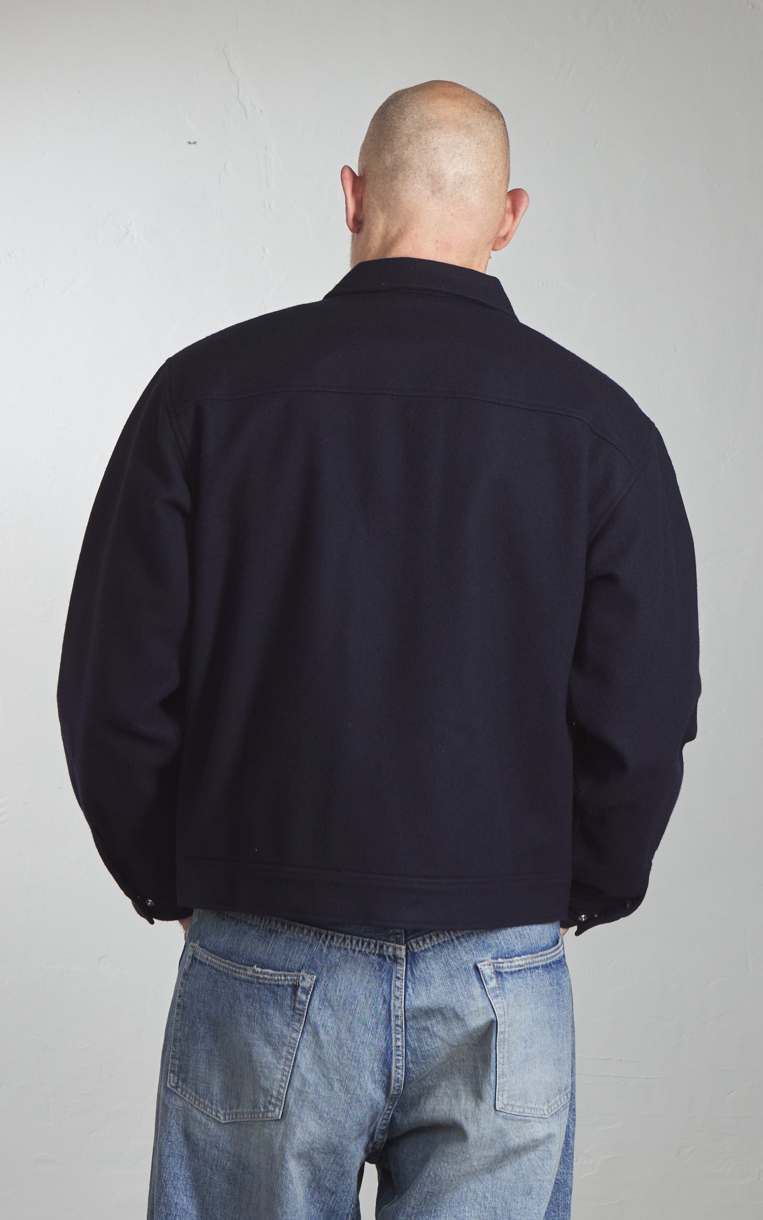 Fullcount 2041 Wool Melton Hollywood Dude Jacket Navy