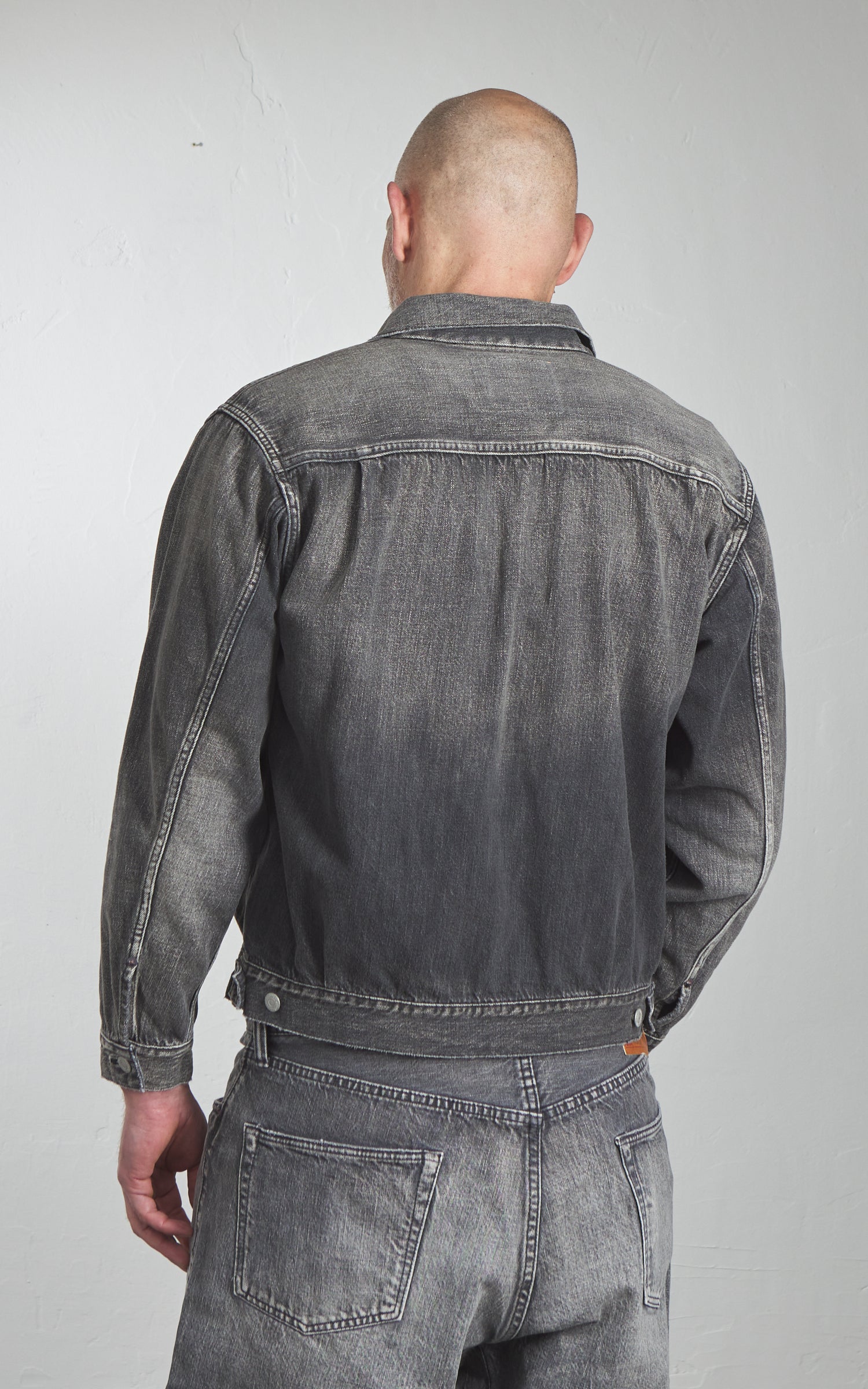 Fullcount 2102BKSSHW Type 2 Selvedge Super Smooth Denim Jacket Dartford Black