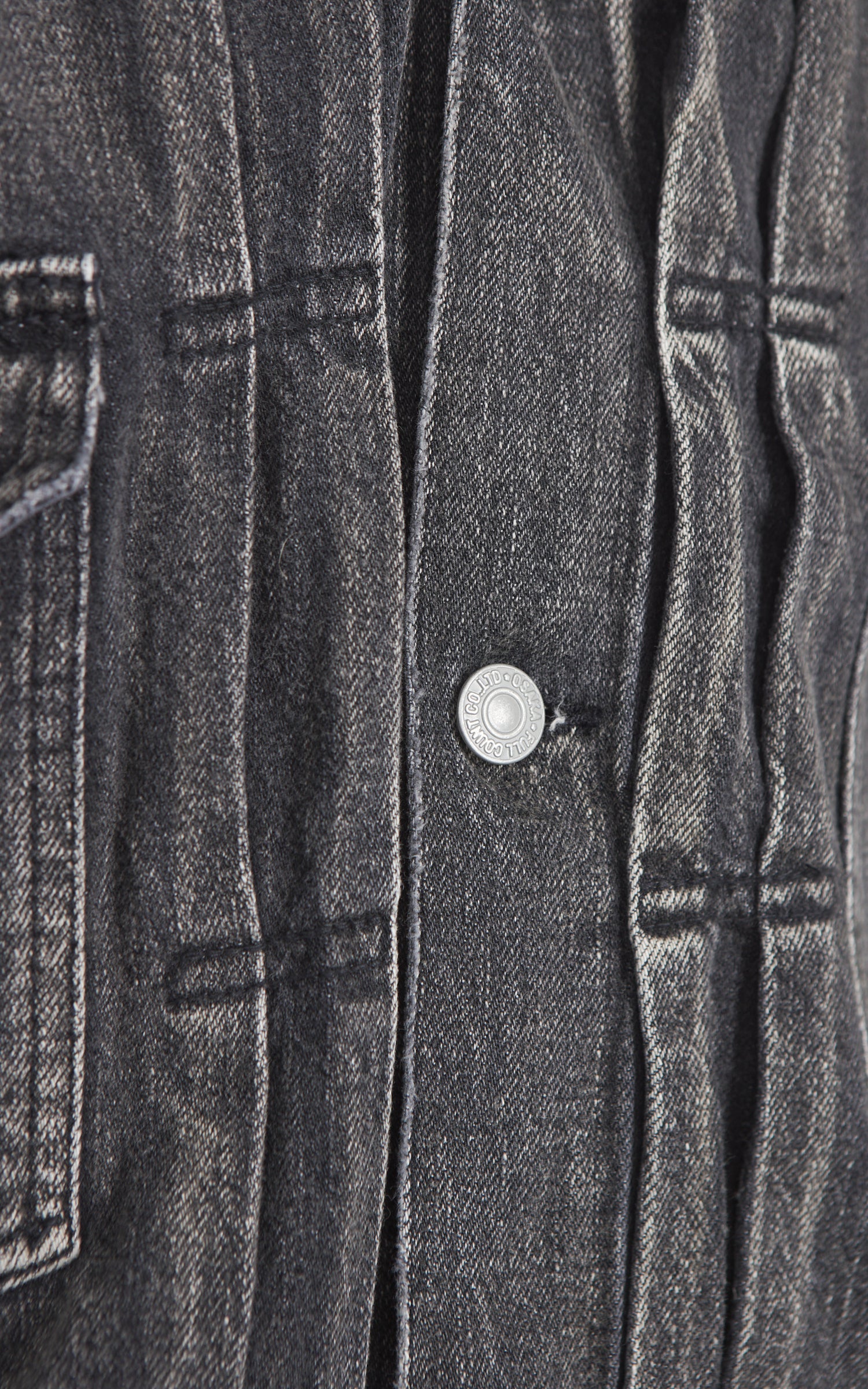 Fullcount 2102BKSSHW Type 2 Selvedge Super Smooth Denim Jacket Dartford Black