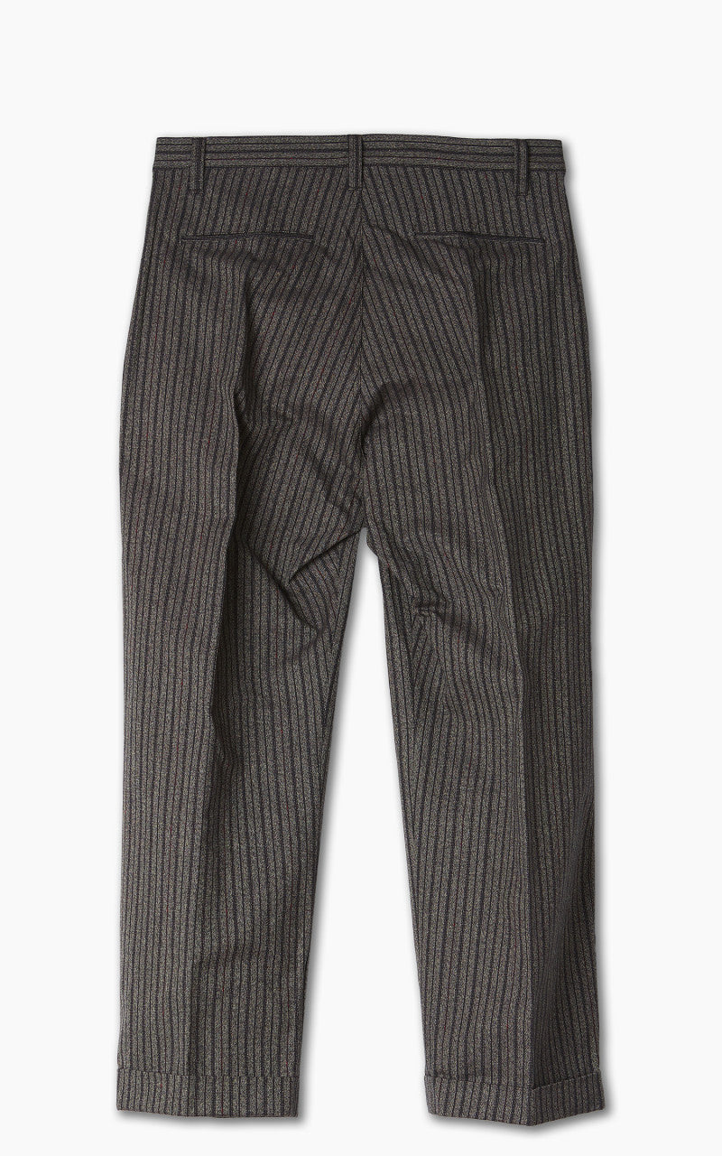 Fullcount 1128 Schonherr Weaving Cloth Farmers Trouser Charcoal Altanate Stripe