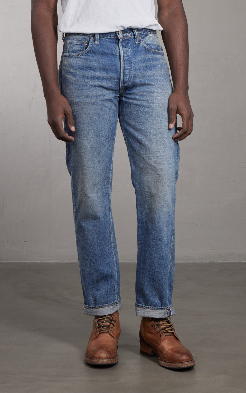 Fullcount 1341-1101 Straight Denim Dartford Washed Indigo Blue
