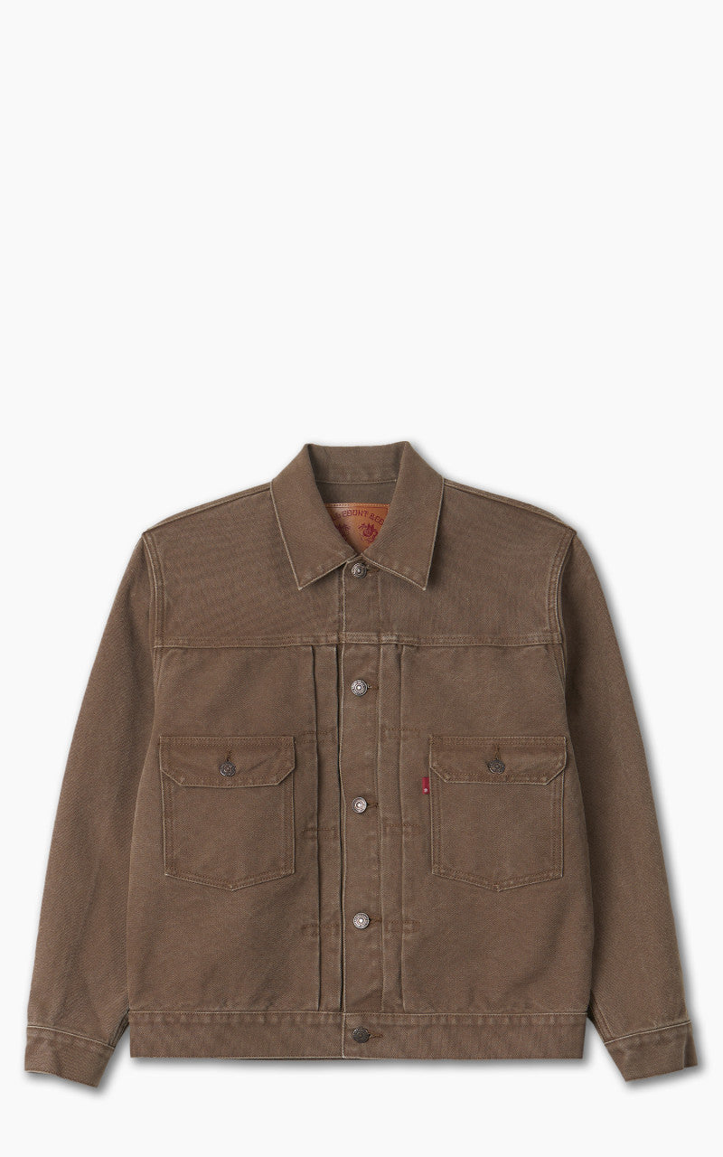 Fullcount 2035 Type 2 Paraffin Canvas Jacket Brown 16oz