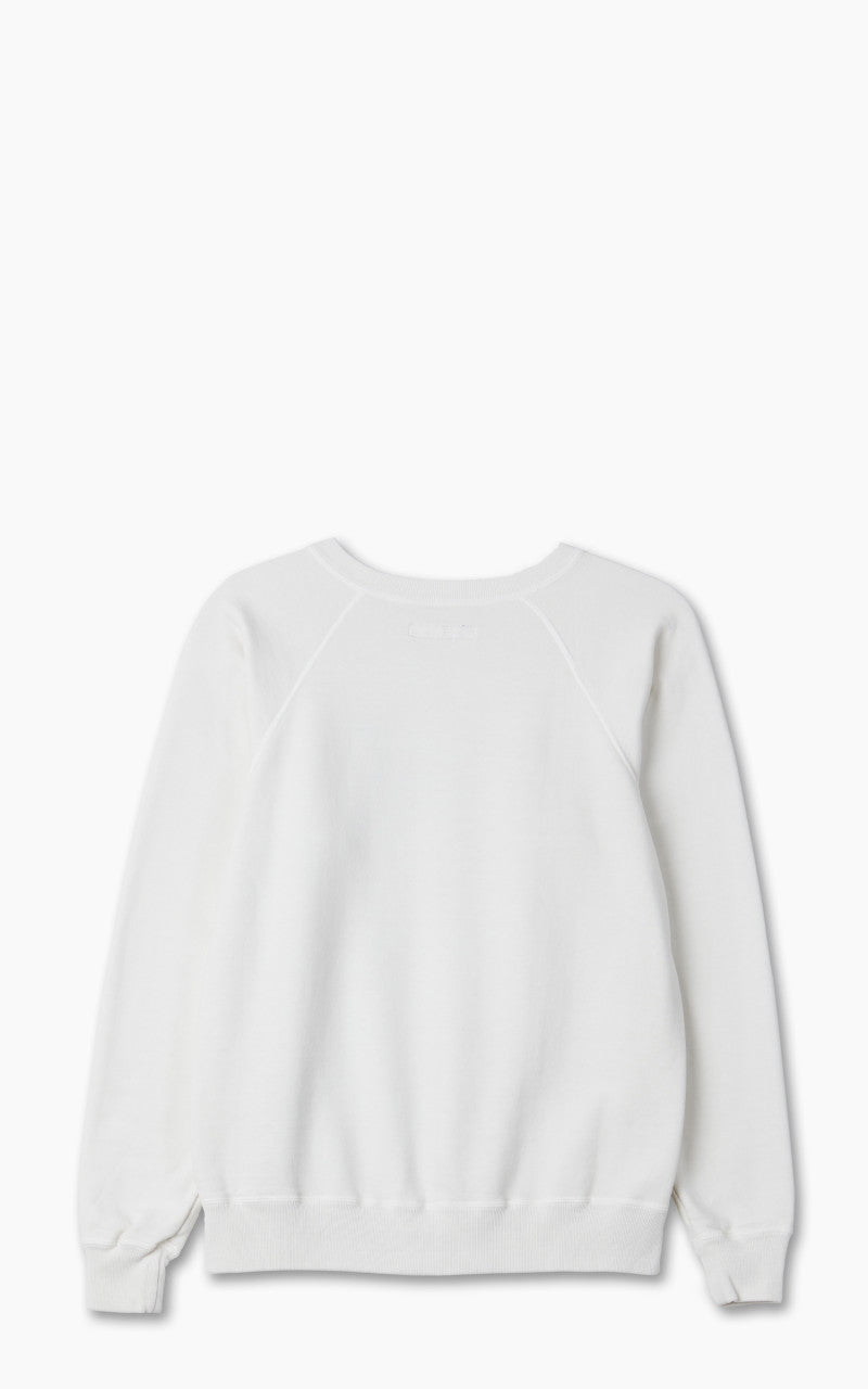 Fullcount 3765-2 "Count" Raglan Sleeve College Sweatshirt Off White