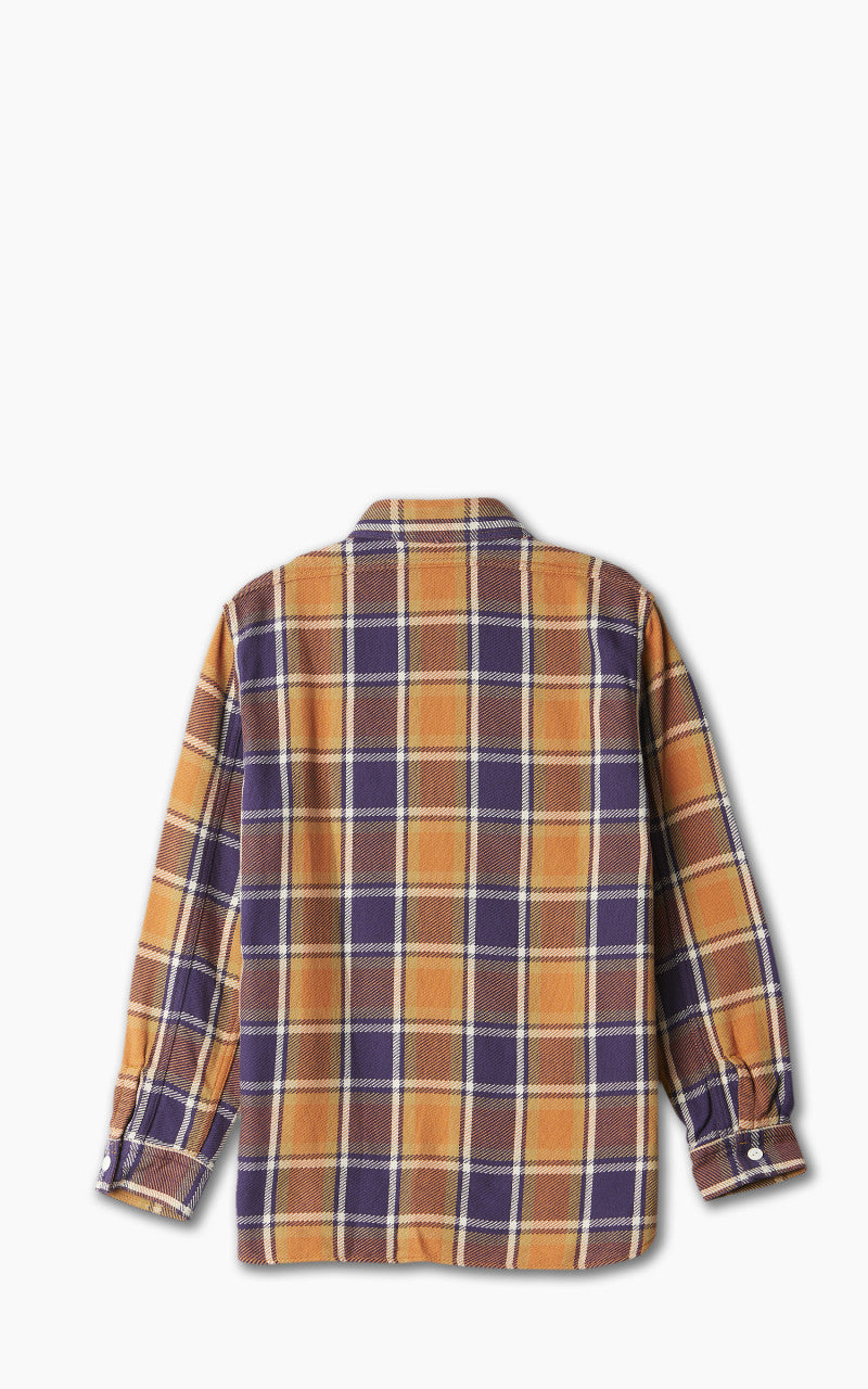 Fullcount 4070 Original Check Flannel Shirt Dull Orange
