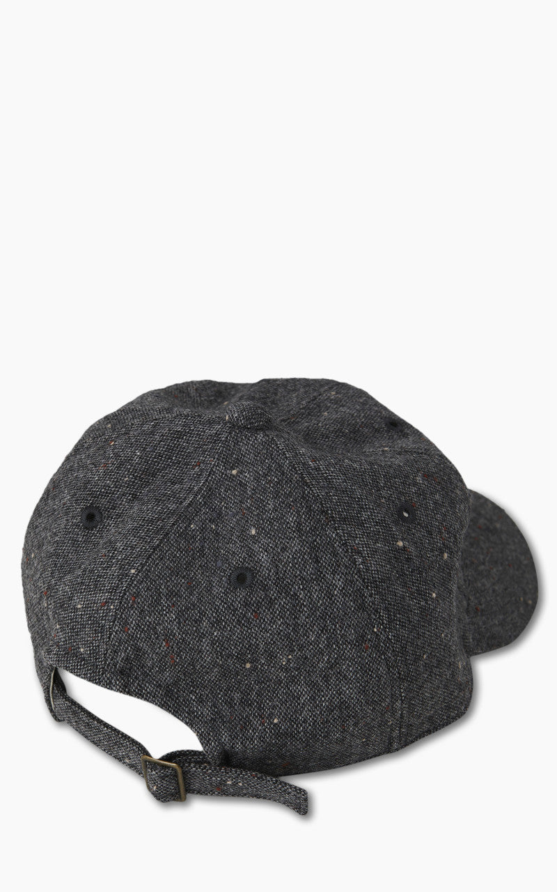 Fullcount 6 Panel Tweed Baseball Cap 'F' Patch Charcoal