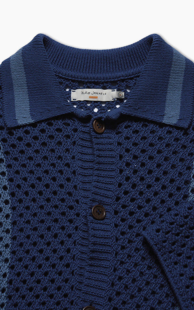 Nudie Jeans Fabbe Crochet Blue