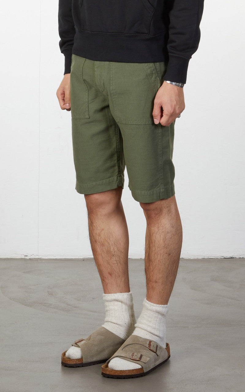 Tellason Fatigue Shorts Sateen Olive